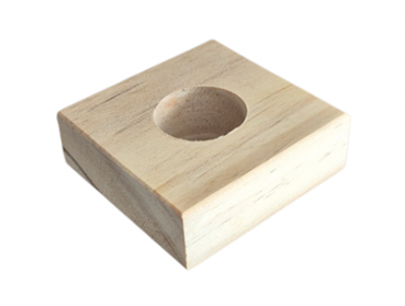 Holzvierkant mit Loch